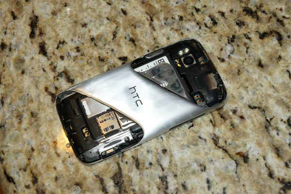HTC Sensation 4G brushed metal frame