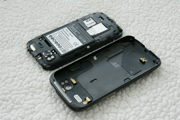 HTC Sensation 4G frame removed