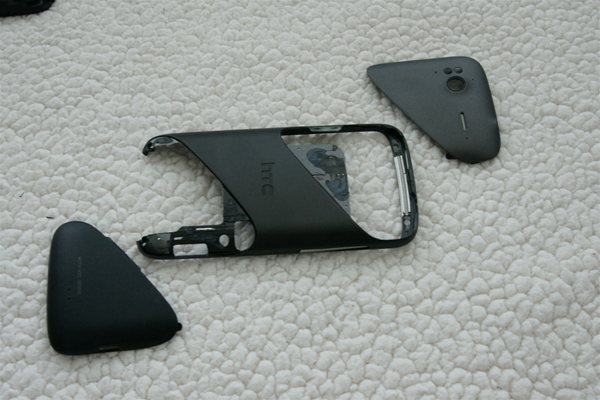 HTC Sensation 4G frame with plastics removed