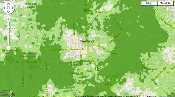 Clear Wireless provides honest coverage maps