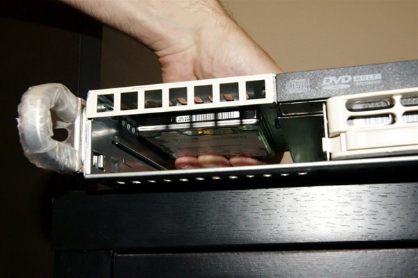 SuperMicro server with extra laptop hard drive