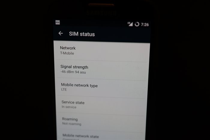 Tmobile 4G LTE Cellspot signal strength point blank