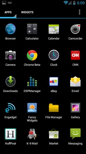 Android 4.0 App Drawer