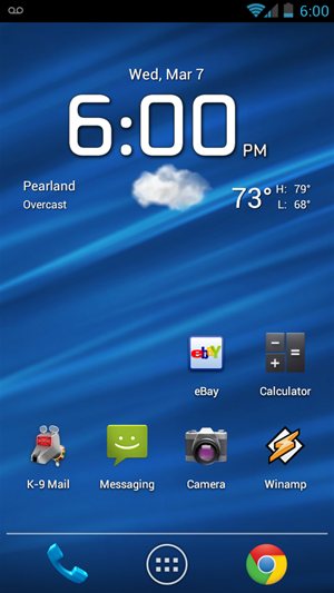 Android 4.0 Home Screen