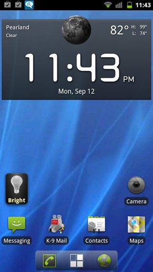 HTC Sensation 4G Cyanogenmod 7 / AOSP Home Screen
