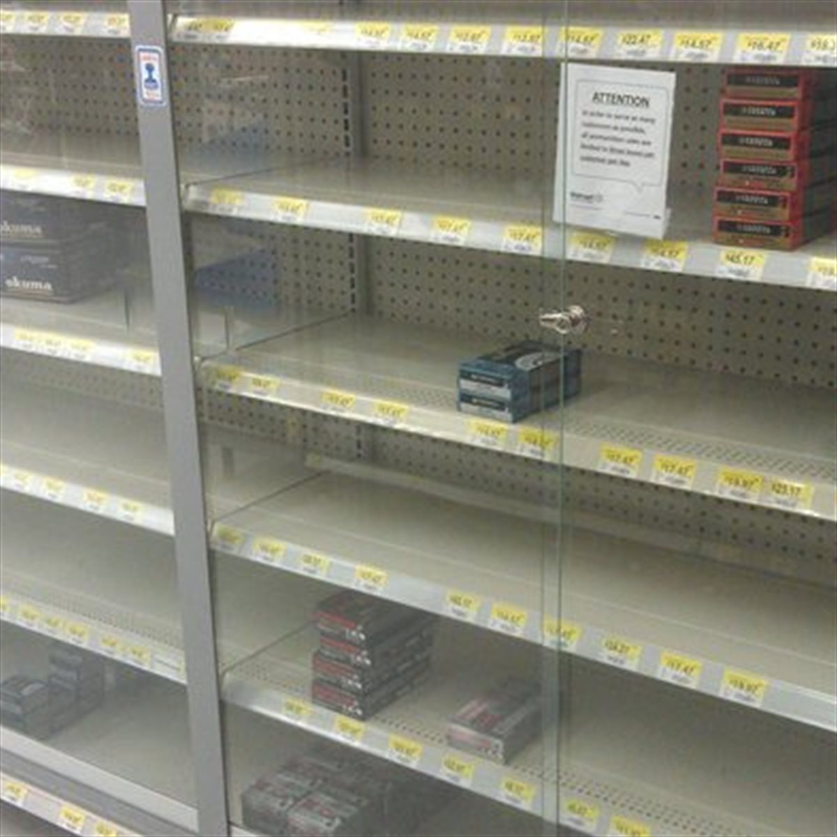 Guns, ammo going back on the shelves at Walmart