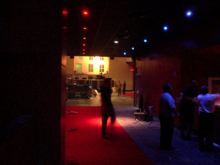 Venue has LED lighting on the main entry